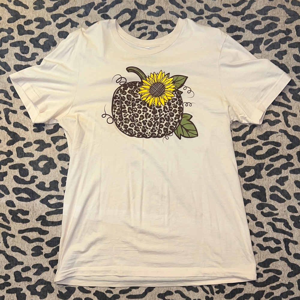 Leopard pumpkin shirt